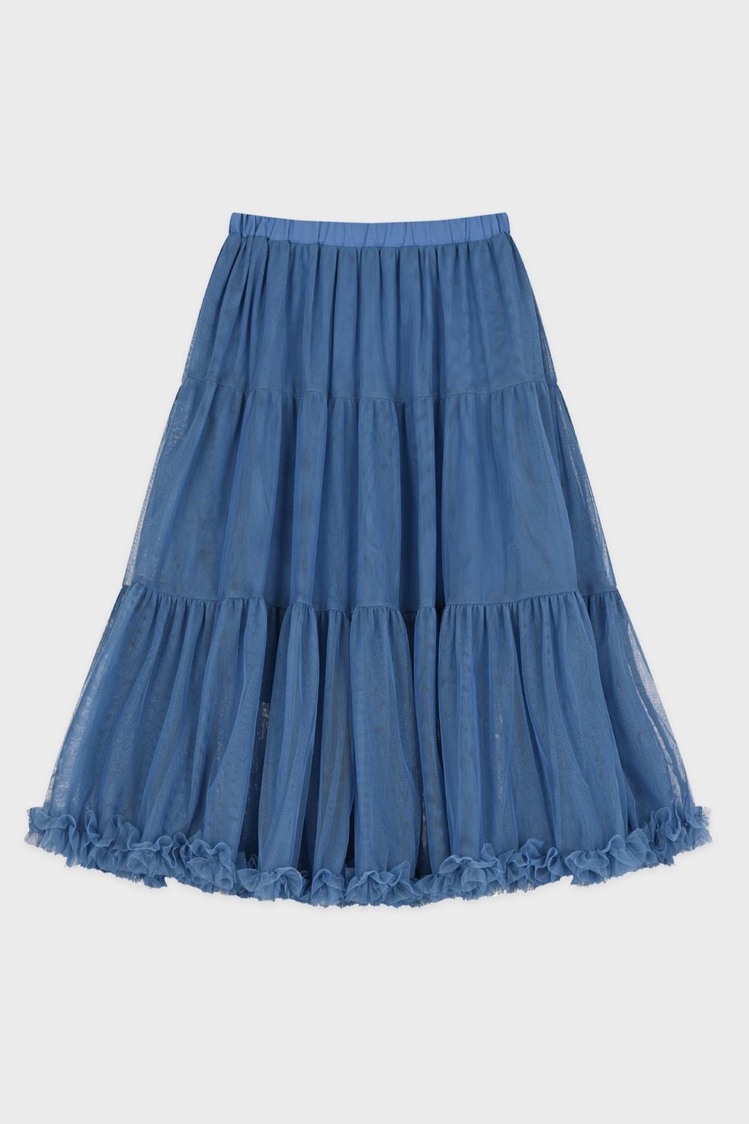 Tute Midi Skirt (Blue)