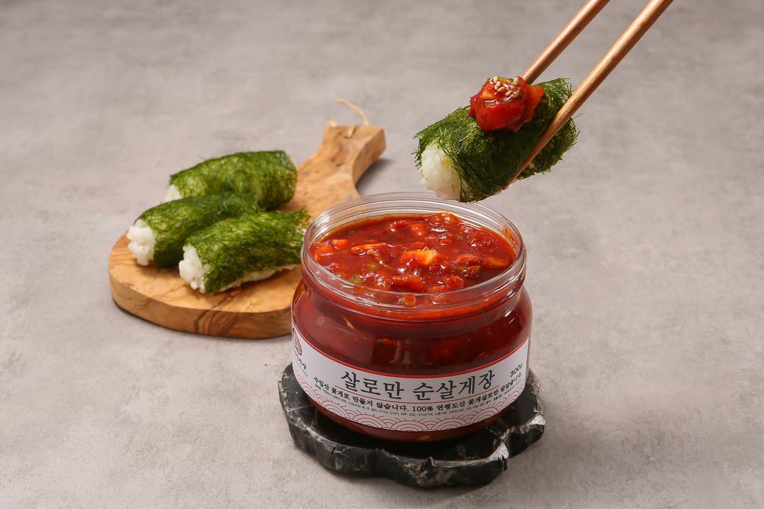 알품게 삼대인천게장 꽃게장 살로만 순살게장 양념 간장 400g