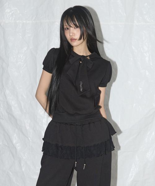 팬시클럽(FANCY CLUB)  퍼프 라운드 스카프 후디 (BLACK)_F25QB081 - 사이즈 & 후기 | 무신사