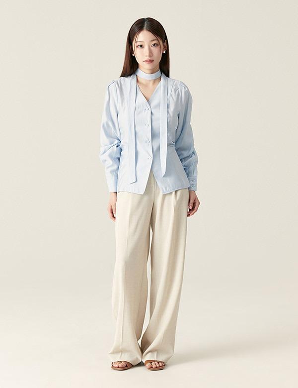 [BEST][여름버전] 린넨라이크 원턱 와이드 슬랙스_RMTWF25R12