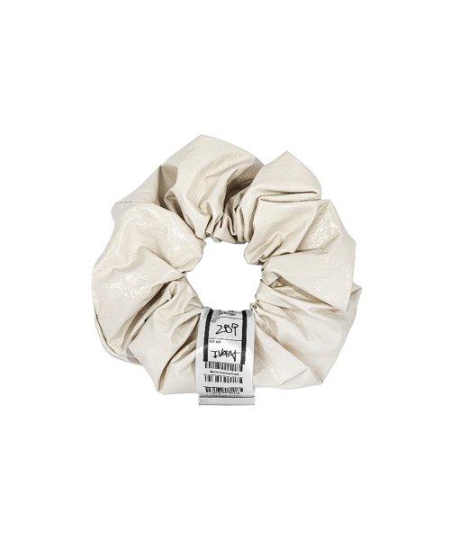 NO.289 [IVORY] SCRUNCHY HAIR 에나멜램스킨 스크런치