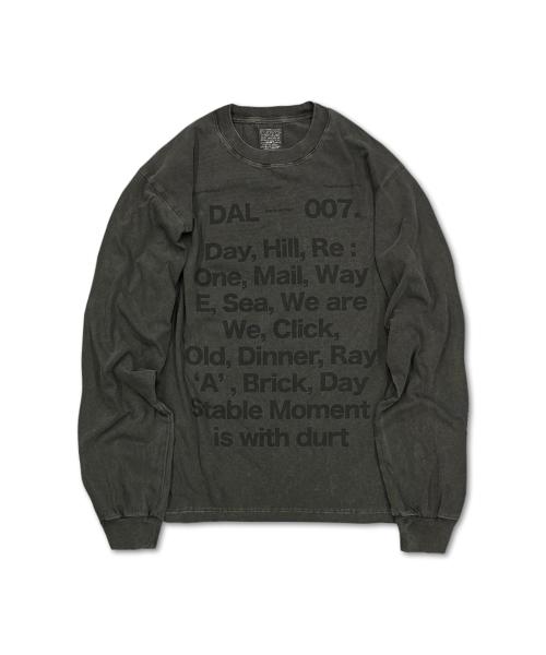 OUR DAILY LONG SLEEVE TEE (PIGMENT CHARCOAL)