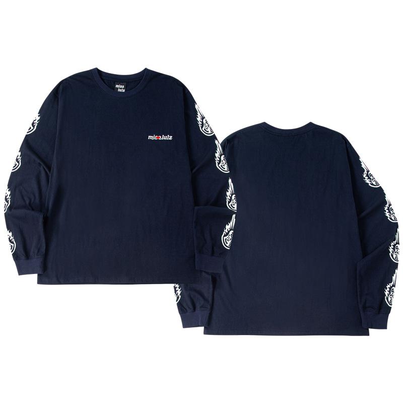 MISSLULZ  LOVE METEOR T-SHIRT NAVY
