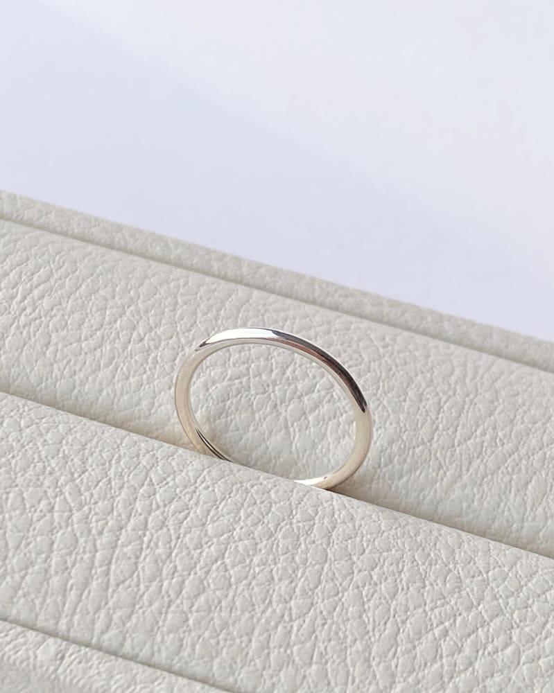 토프 실버 링반지 (S) - 925 실버 데일리 민자 엥게이지 은 반지