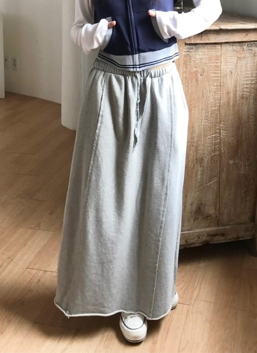 Gladi Skirt 글라디 트레이닝 롱 스커트 밴딩 치마 쮸리