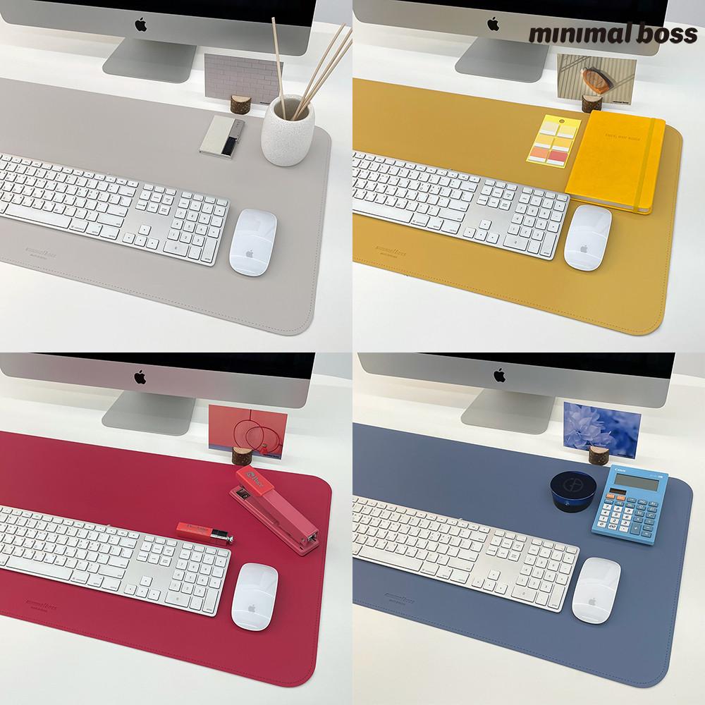 데스크 매트 데스크 패드 미니멀보스 가죽 책상 덮개