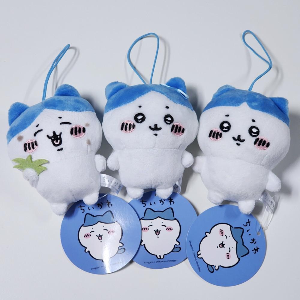 하치와레 가득 마스코트 3종 [털갈이 단발 앞머리, 리본, 풀뽑기 잔디 제초] 11cm 마스코트 / 하치와레가 잇빠이 치이카와 인형뽑기 인형 FuRyu