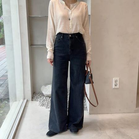 이런 상품 어때요? 흑청 컴포트 와이드 데님팬츠