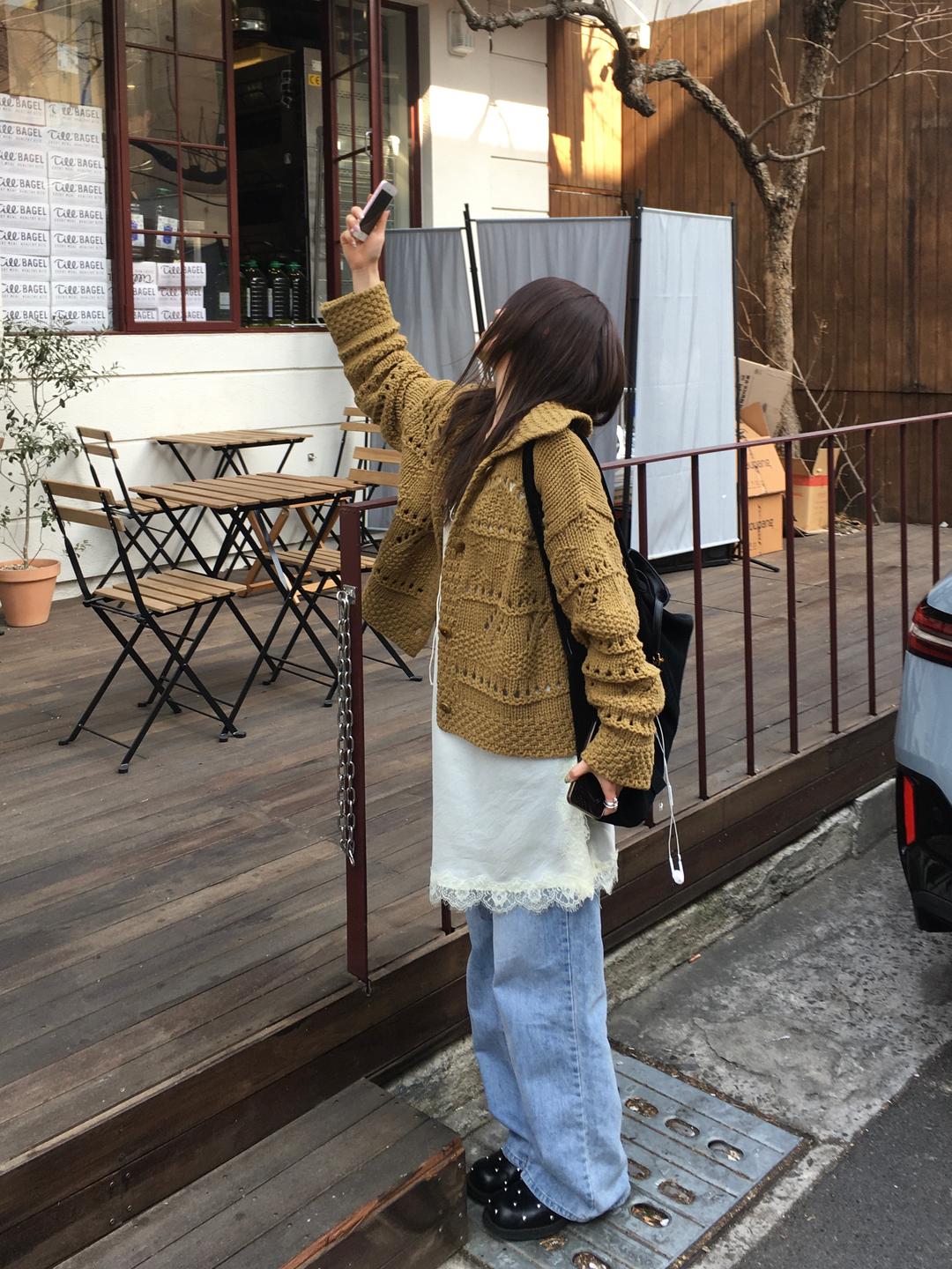 노프 highneck cardigan (3color)📌High quality