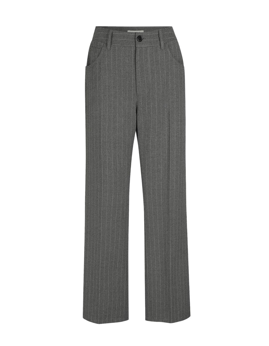 90s Pinstripe Slacks (GREY)