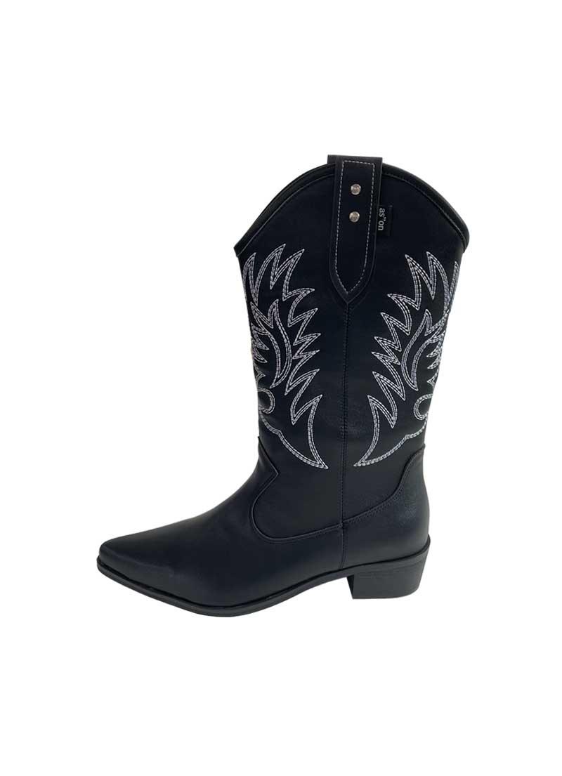 ASH WESTERN BOOTS / BLACK