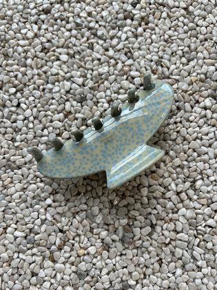 Blue dalmatian hair-clip