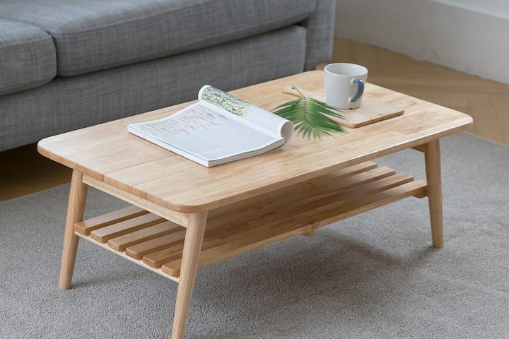 까사 원목 선반 테이블