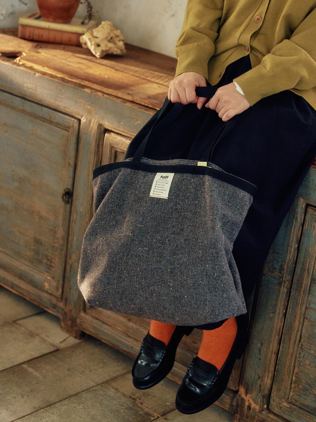 Shopper bag Wool Gray