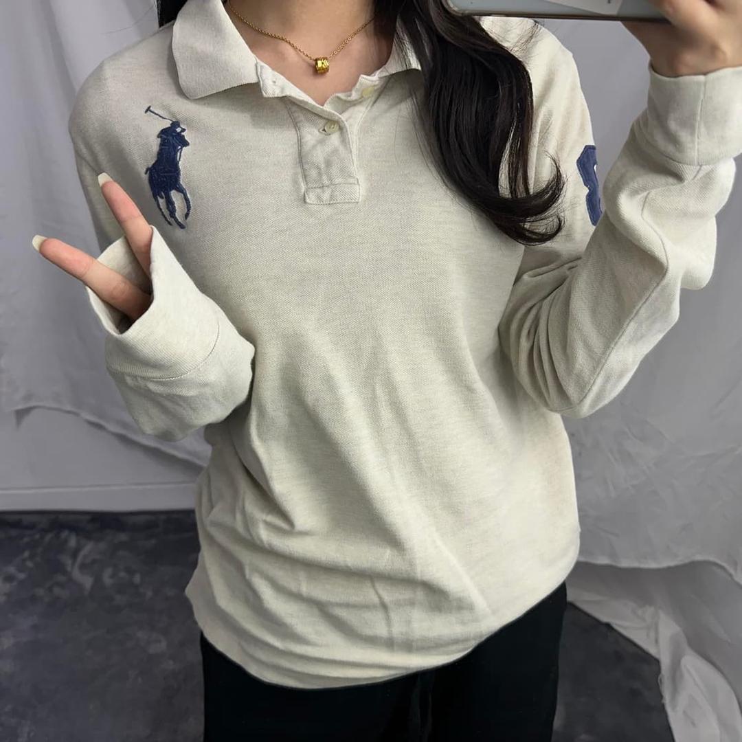 폴로 랄프로렌 빅포니 라이트베이지 롱슬리브 pk 카라티 | 후루츠패밀리