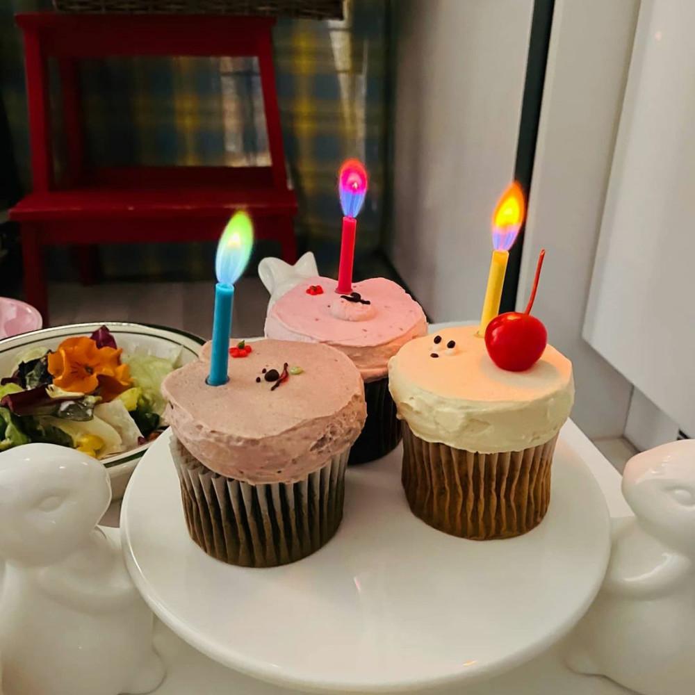 모모토퍼 무지개초 (12p) 레인보우 생일초 컬러초 나혼자산다 화사 케이크초
