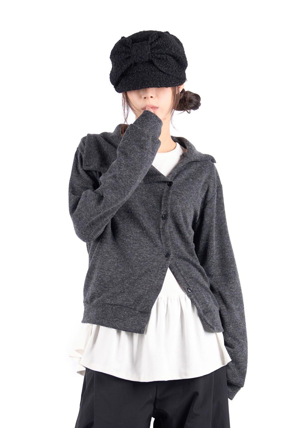 OPEN BUTTON CARDIGAN