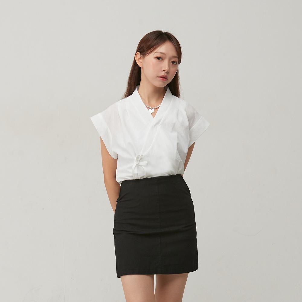 민소매 저고리 [화이트]