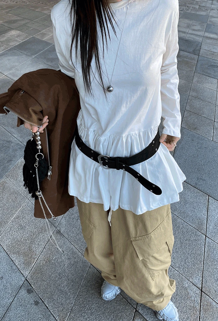 레이어드 프릴 원피스