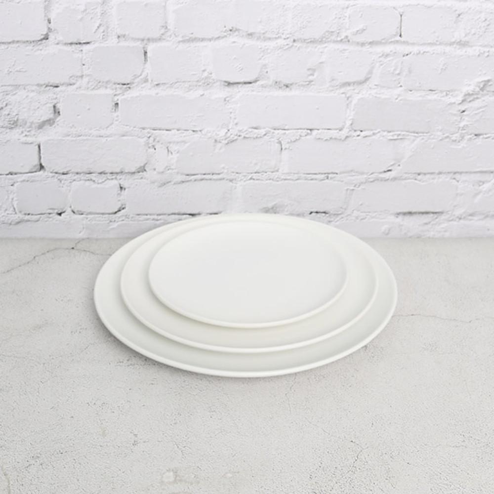 원형접시 플레이트 매트원형접시 화이트1호