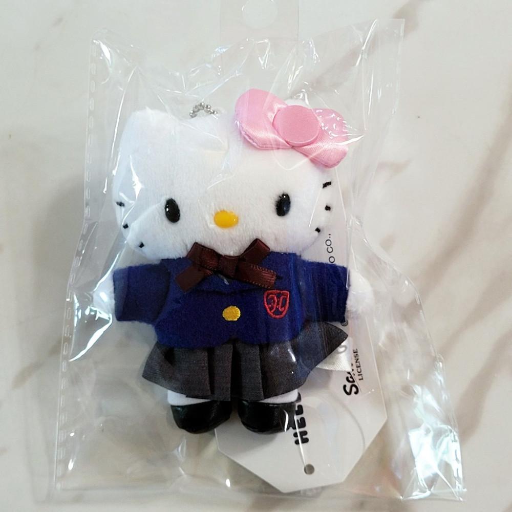 헬로키티 50주년 한정 마스코트 교복 키티 키링