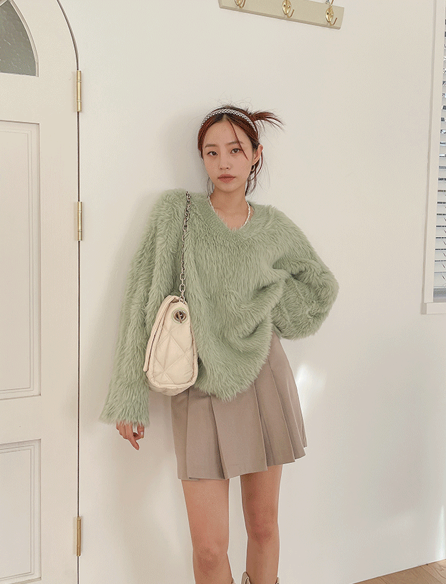 멜로디 플리츠 미니스커트