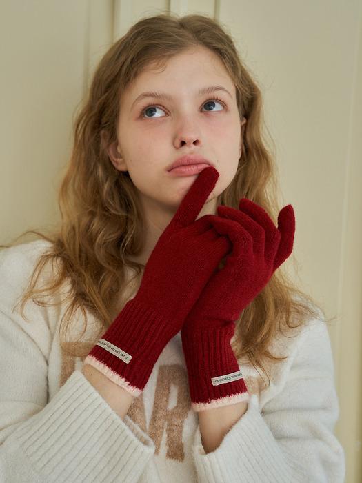 [NEW][단독]Color blocked wool blending gloves, Eira_6 colors