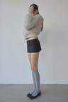 Waist Point Classic Skort Black Pin Stripe