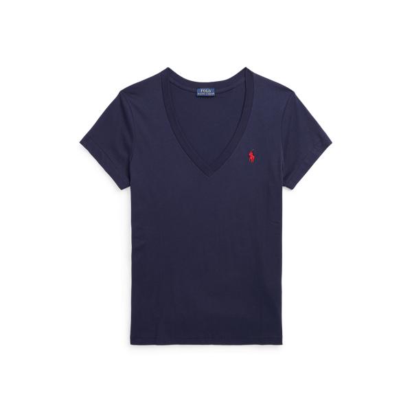 코튼 저지 V넥 티 | Ralph Lauren® Korea