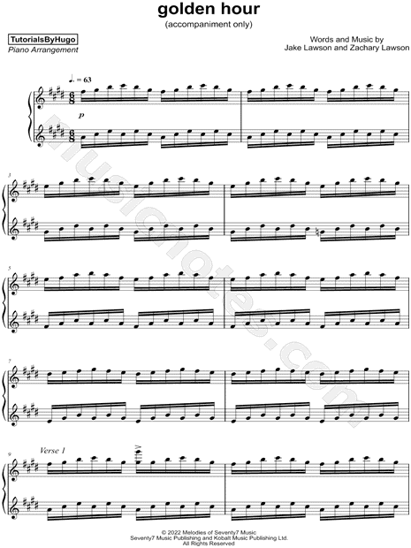 golden hour [accompaniment only]