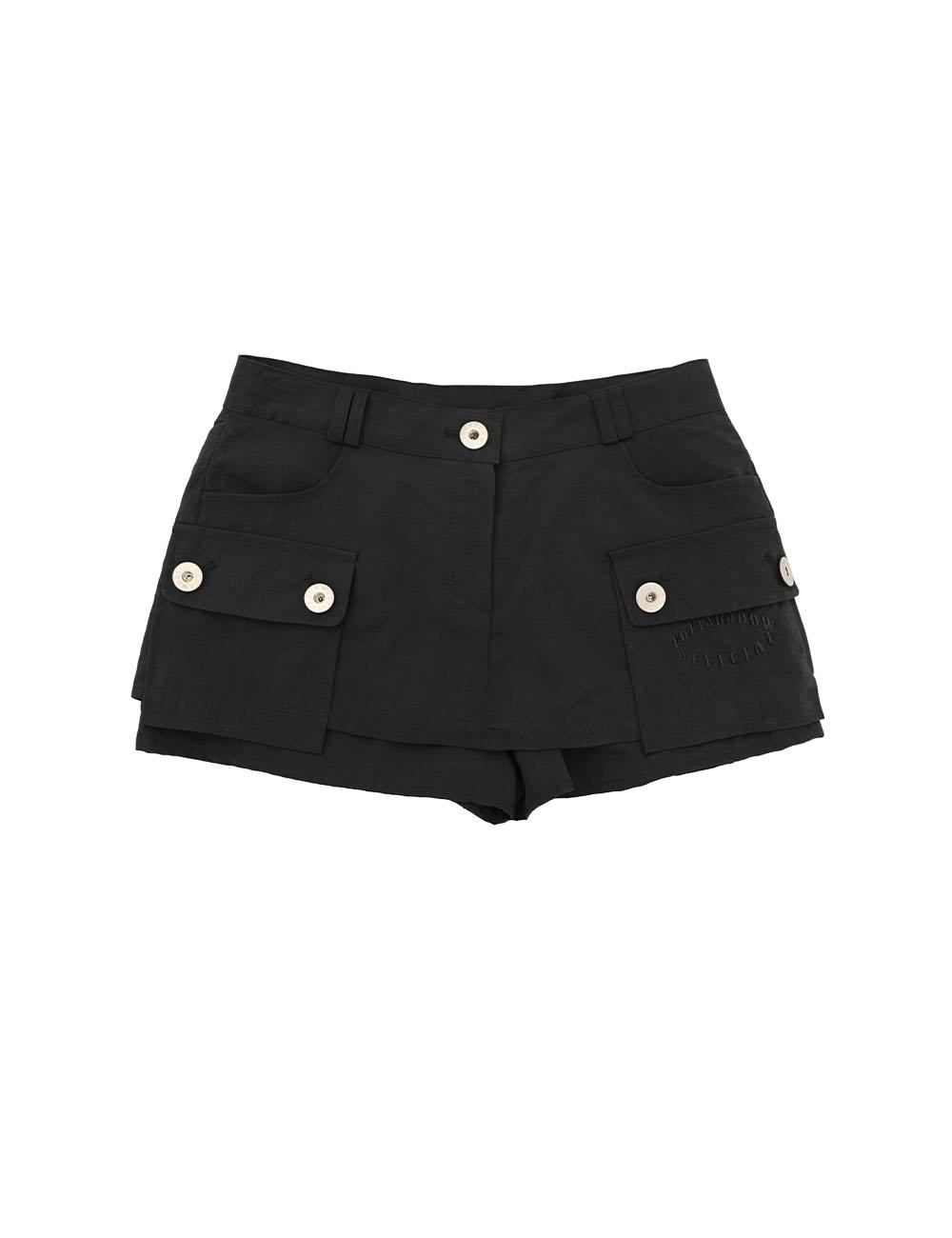 CARGO PANT SKIRT(BLACK)