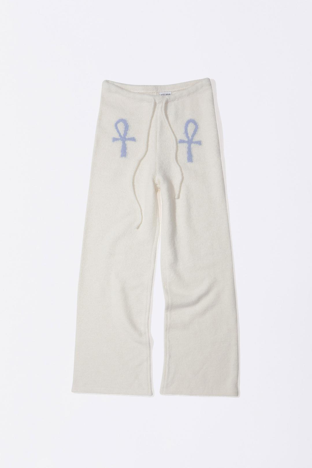 Ankh Boucle Knit Pants Ivory