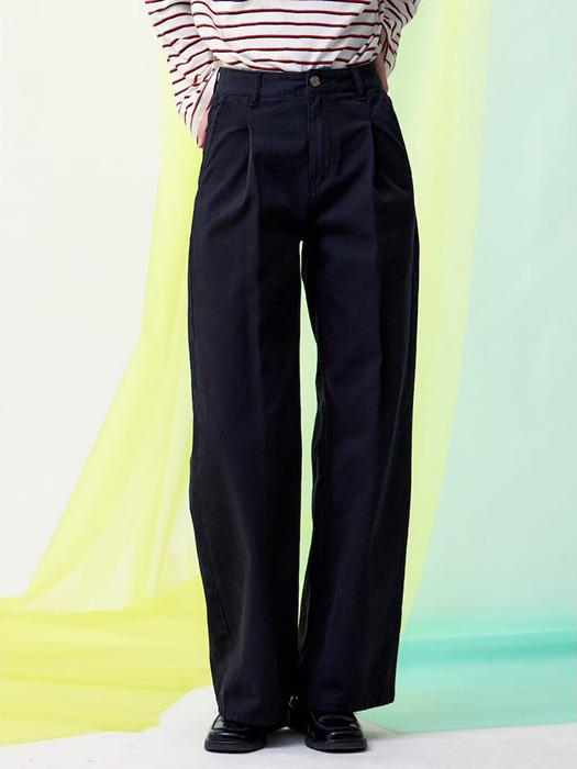 Signature Semi Wide Denim Pants  Black (KE5121M515)