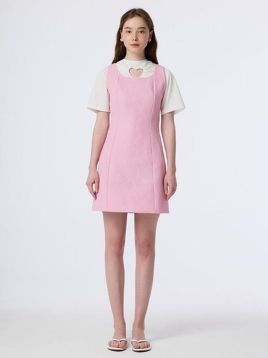 SLEEVELESS MINI DRESS (PINK)
