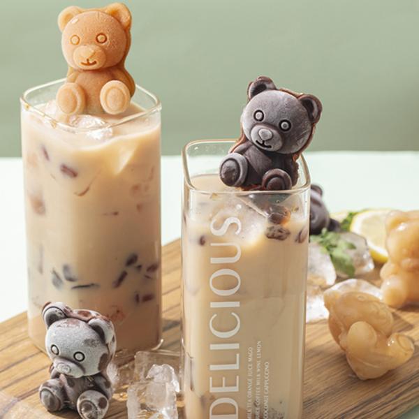 4구 입체 곰돌이 얼음틀