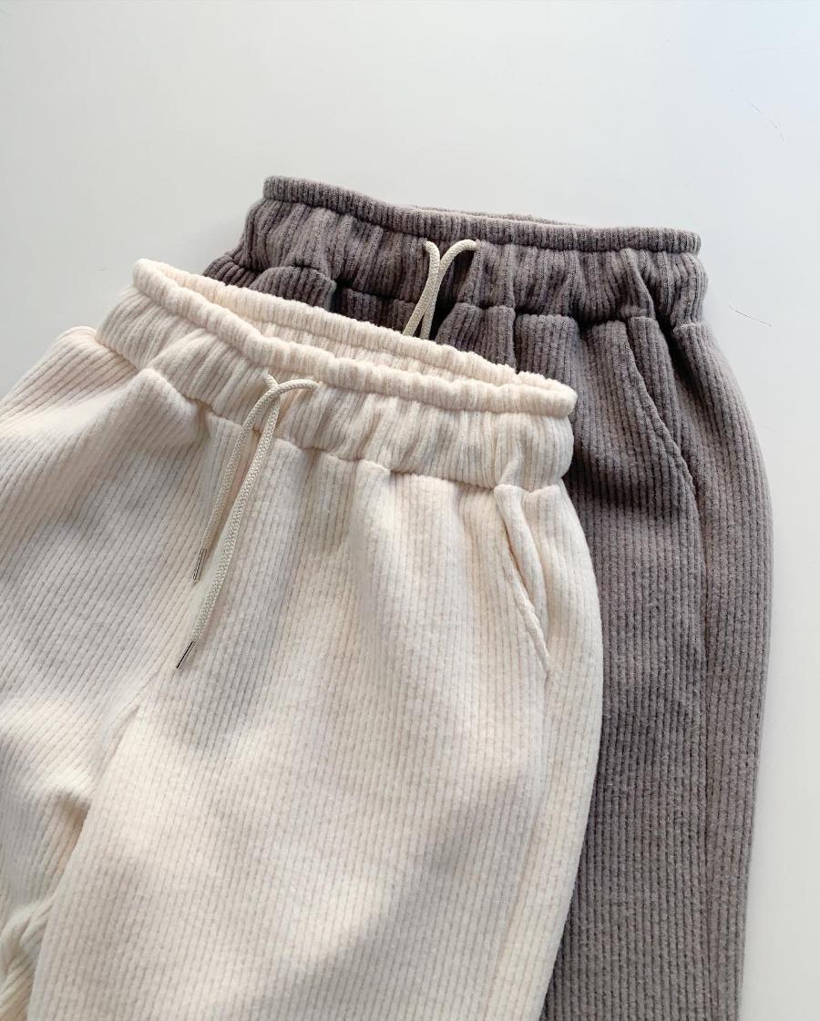 | NEW | rib knit jogger pants