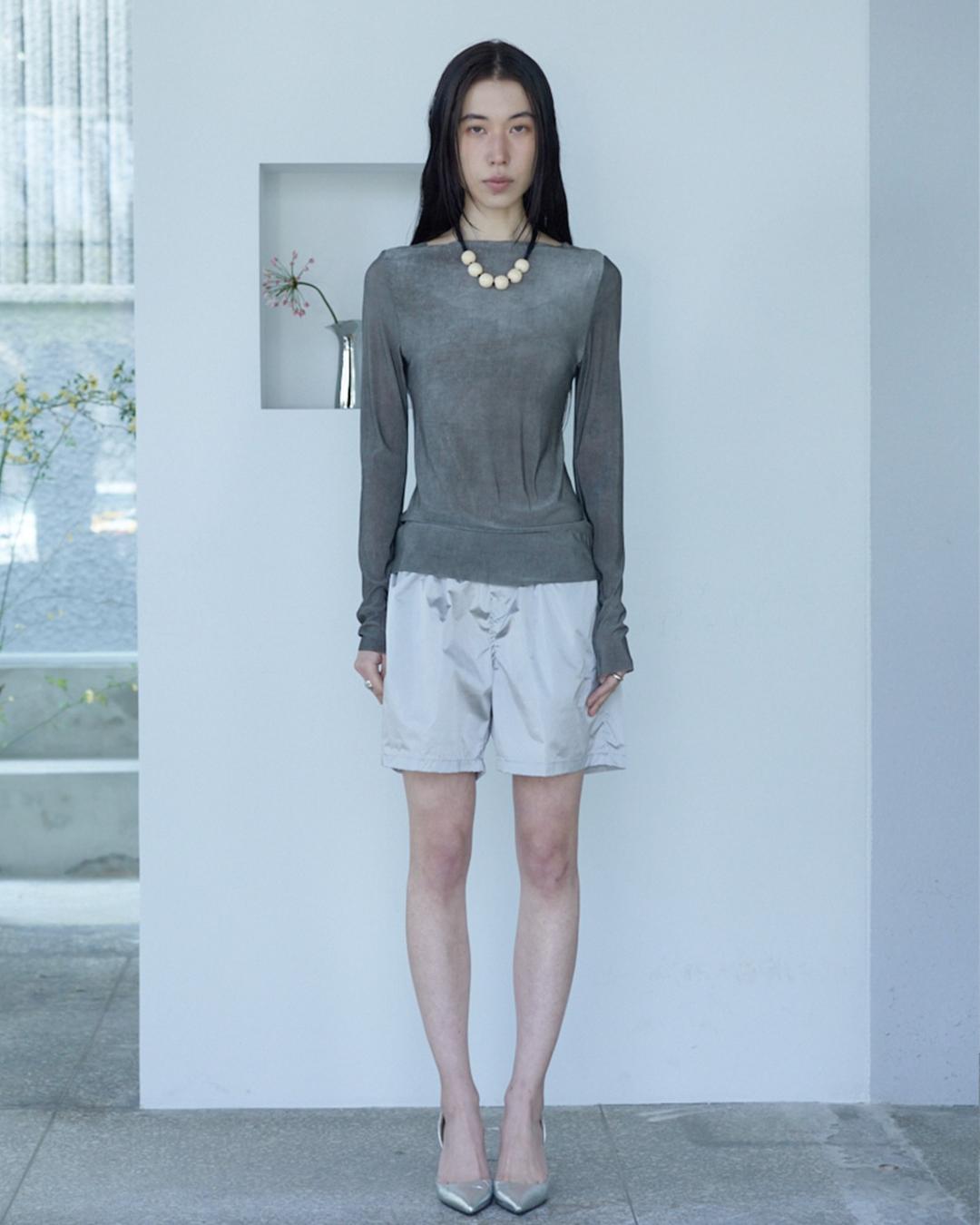 Modern Silk T - Slate