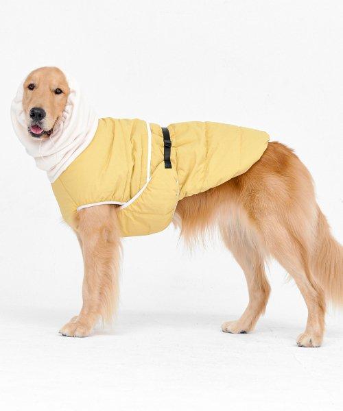 하이넥 터틀 퀄팅 발열 패딩(옐로우)