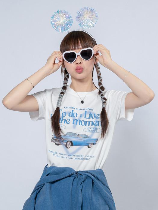 RETRO CAR T-SHIRT _ IVORY