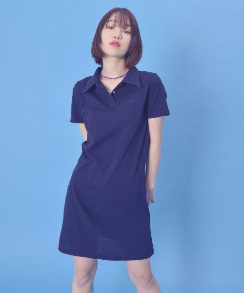 반팔 피케이 원피스 (NY)_FREE