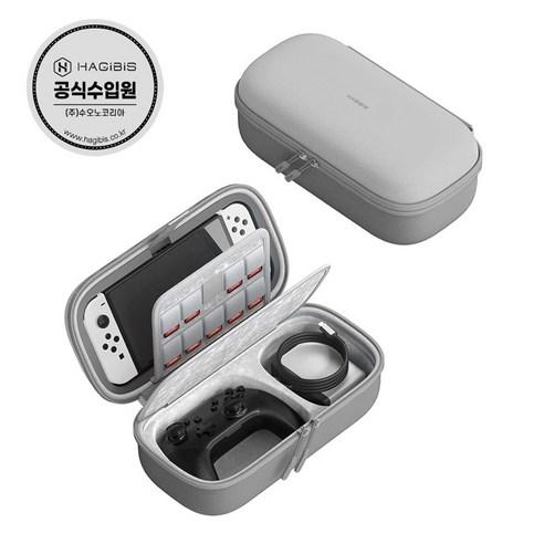 하기비스 닌텐도스위치 OLED 올인원 게임칩 파우치 수납가방 휴대용케이스 SWB03, SWB03 / Gr..., 1개