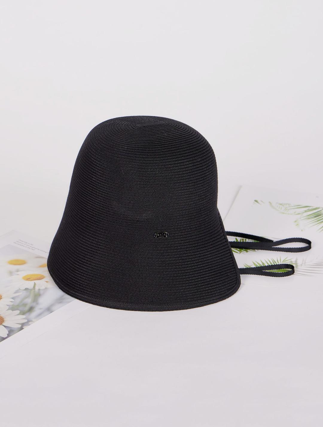 마이아 여름 보닛 모자 - 블랙