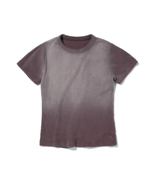 WASHED THERMAL LOGO TEE [BROWN]
