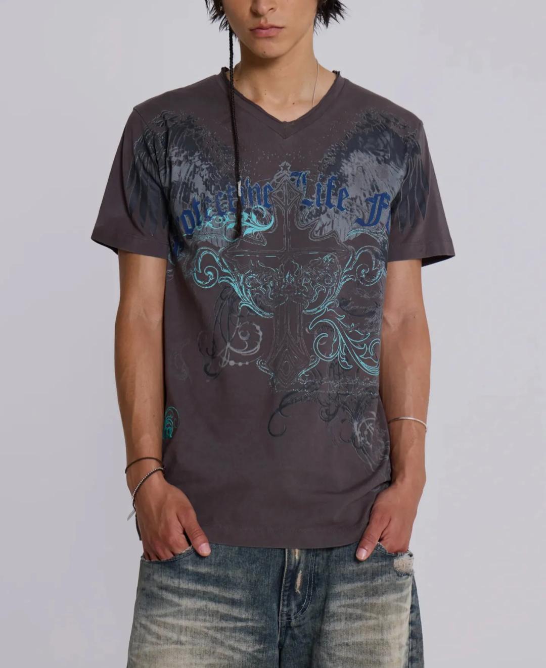 제이디드 런던 Jaded London 드림 브이넥 티셔츠  JMT6079