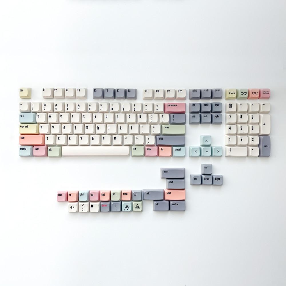 캔버스 canvas XDA프로파일 커스텀 염료승화 PBT 레트로 키캡 한무무 133키