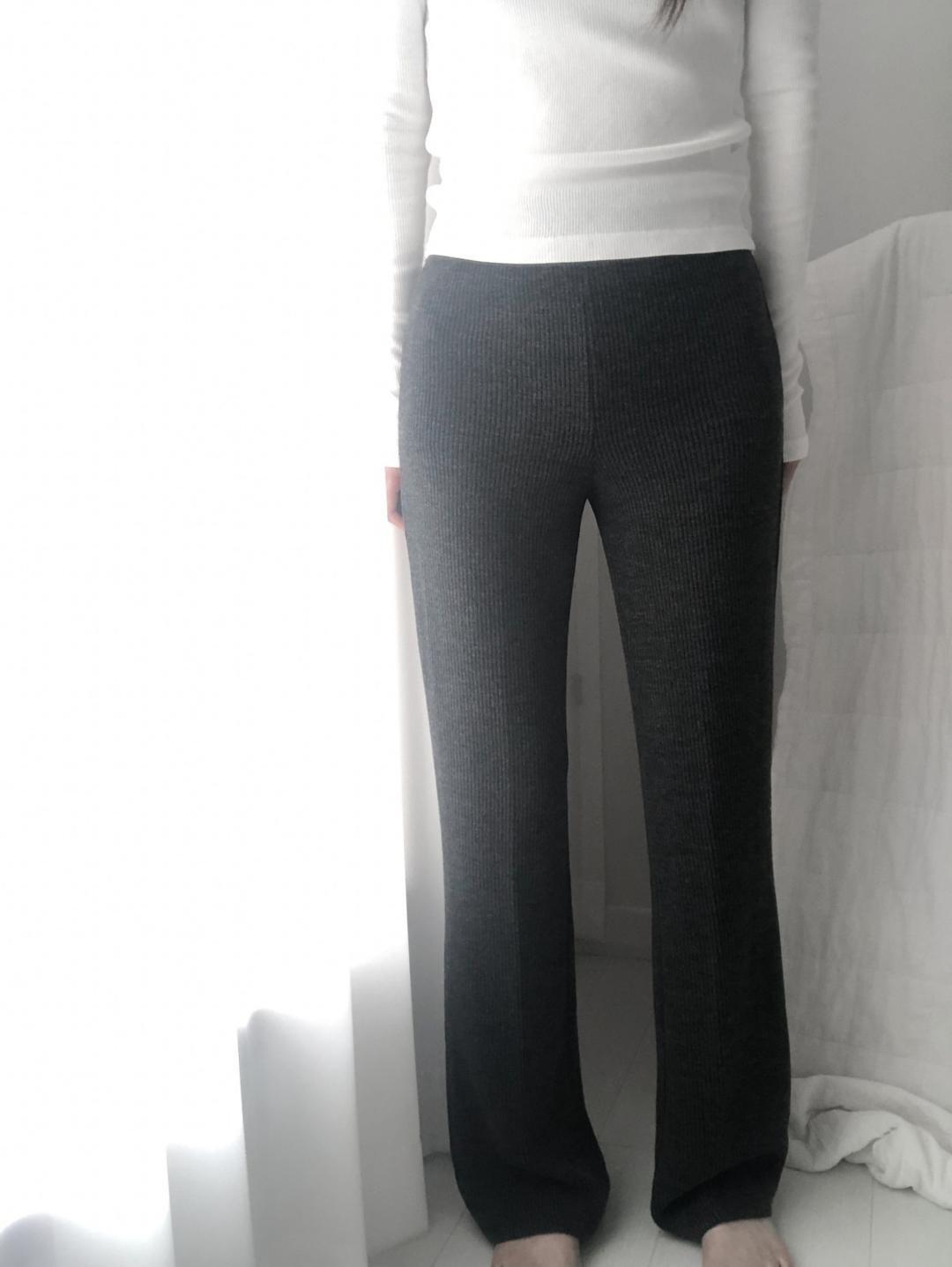 고와 knit boots-cut pants (3c)
