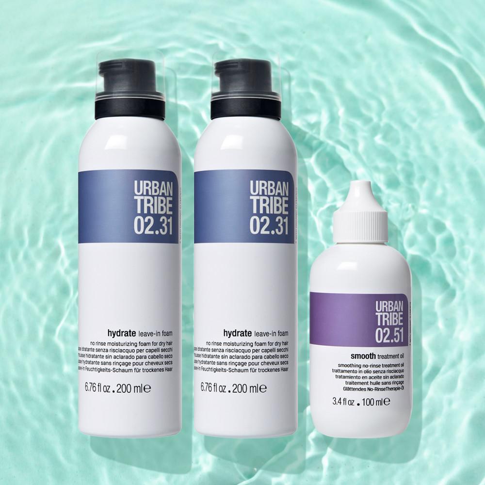 어반트라이브 폼+오일 세트 B [헤어케어 트리오 선물세트] 손상모 200ml + 100ml