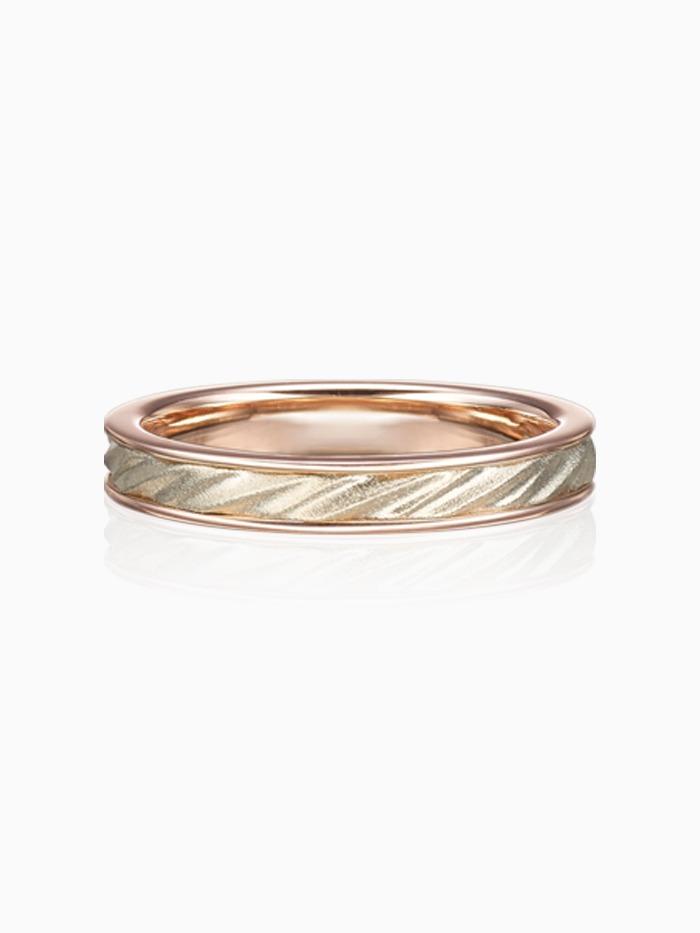 14K/18K [360º 밴드링]Wave2-  for Women