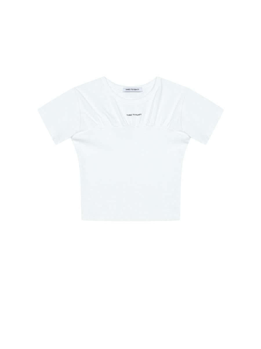 Basic Layered Tube Top T-Shirt (White)