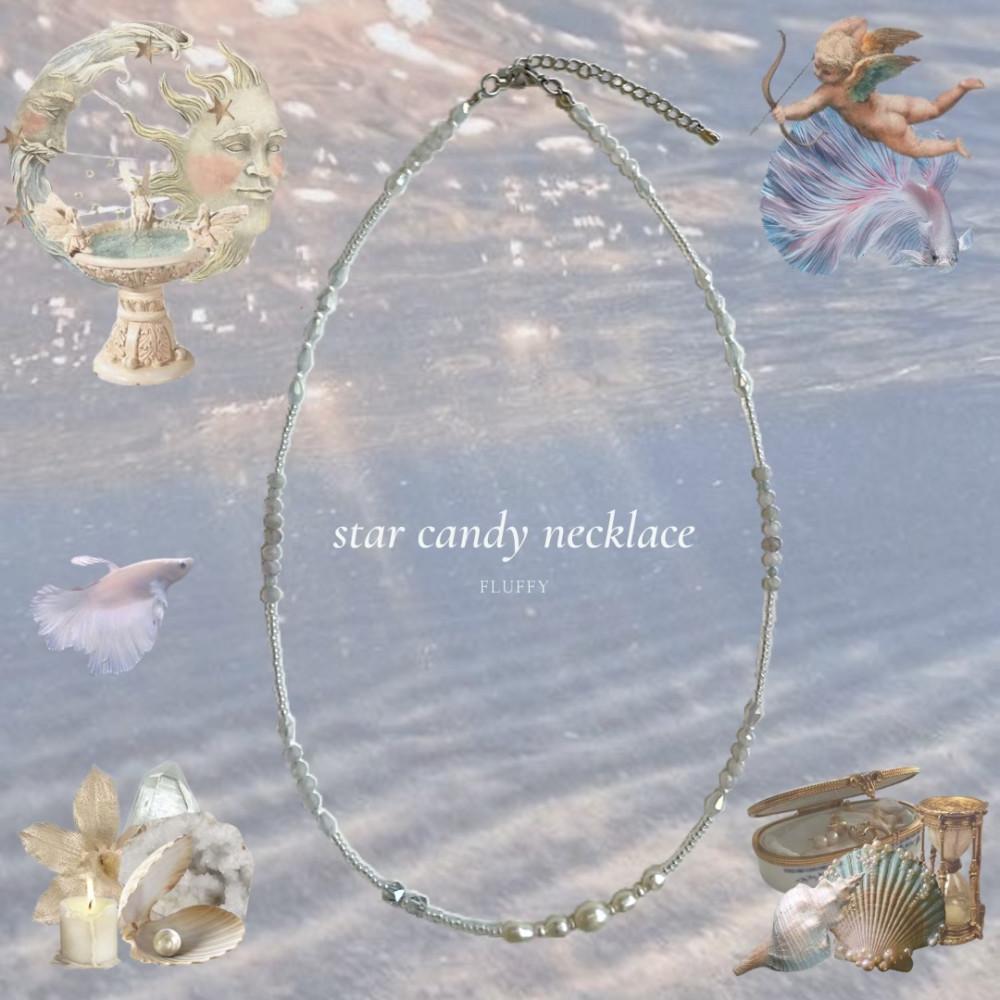 별사탕 담수진주 목걸이